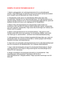 exempel på hur en tentamen kan se ut