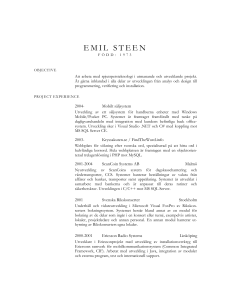 ladda hem CV - Cognitio Consulting AB