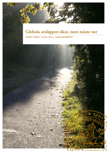 Globala utsläppen ökar, men måste ner