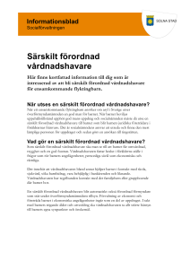 Särskilt förordnad vårdnadshavare