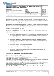 Diabetes - Utskrivning nydebuterad typ 1