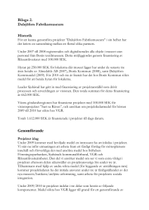 Dalsjöfors - Projekt