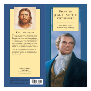 Profeten Joseph Smiths vittnesbörd