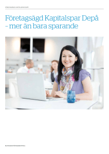 Företagsägd Kapitalspar Depå – mer än bara sparande