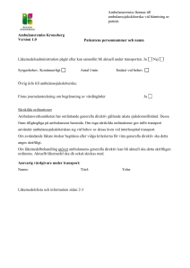 Ambulansremiss för vårdgivare