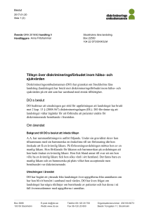 Diskrimineing på förlossningsklinik