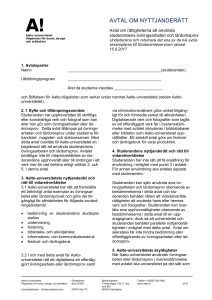 avtal om nyttjanderätt