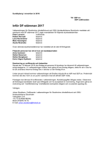 Ordförande för en tid av ett år: Nuvarande: Lars Liljegren