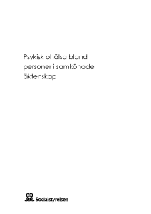 Psykisk ohälsa bland personer i samkönade