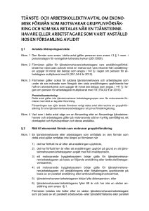 Avtal om grupplivförsäkring 2016
