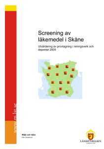 Screening av läkemedel i Skåne