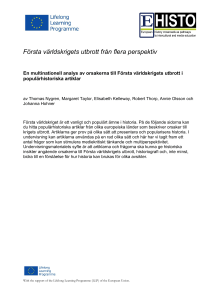 Första världskrigets utbrott från flera perspektiv