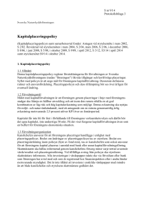 Naturskyddsföreningens kapitalplaceringspolicy