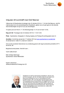 Bild 1 - Sparbanken Västra Mälardalen