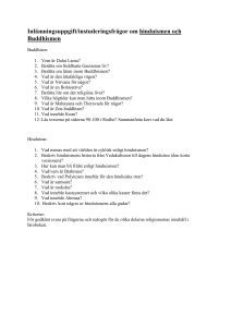 Instuderingsfrågor Buddhismen