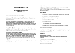 ordningsregler - Bostadsrättsföreningen Älvkvarnen