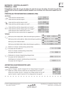 kontrollblankett: förskola