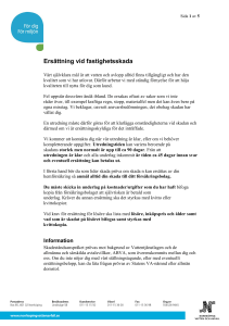 Ersättning vid fastighetsskada
