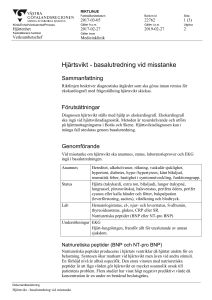 Hjärtsvikt - basalutredning vid misstanke