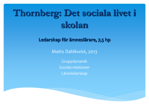 Thornberg - Studentportalen