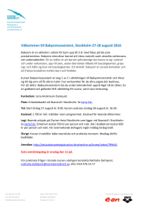 Välkommen till Babysimsassistent, Stockholm 27