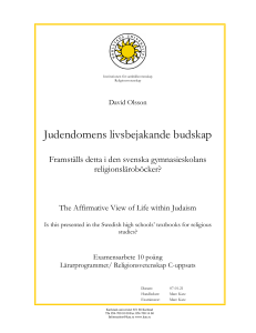 Judendomens livsbejakande budskap