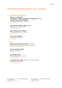 Patientinformationsmaterial typ 2-diabetes