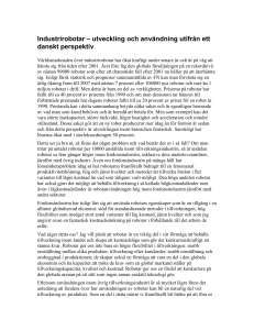 Industrirobotar – utveckling och användning utifrån ett danskt
