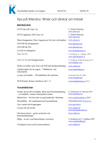 Tips på litteratur, filmer och länkar om hörsel