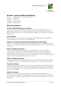 B-Celler, manuell differentialräkning