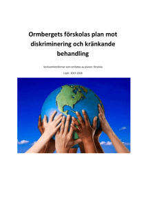 Religion och annan trosuppfattning Områden som berörs av åtgärden