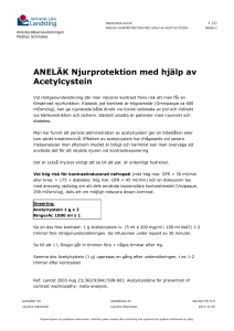 ANELÄK Njurprotektion med hjälp av Acetylcystein