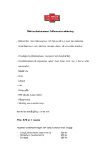 Sköterskebaserad hälsoundersökning