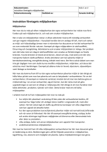 9. Instruktion företagets miljöpåverkan