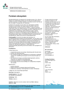 Forskare ekosystem