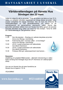Program. - Världsvattendagen