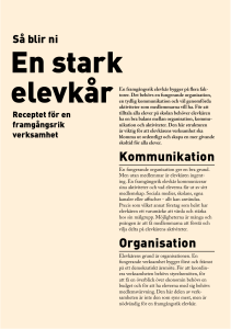 En stark elevkår - Sveriges Elevkårer