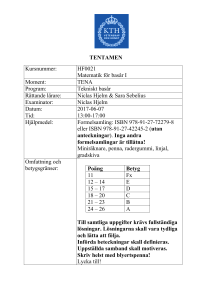 Enhet saknas/fel -1 poäng/tenta