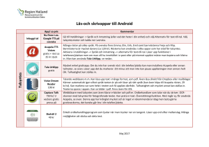 Läs- och skrivappar för android
