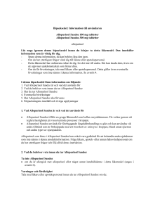 Allopurinol Sandoz tablet PL