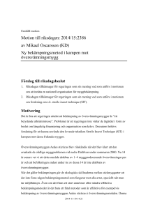 201415KD Ny bekämpningsmetod i kampen mot översvämningsmygg