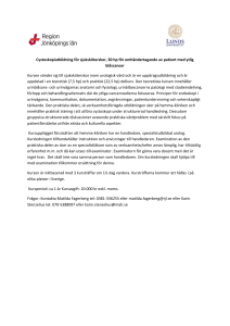 Cystoskopiutbildning för sjuksköterskor, 30 hp för omhändertagande