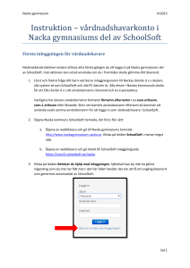 Instruktion - Nacka kommun