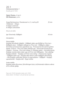 FREDAGSSERIEN 7 Sakari Oramo, dirigent Olli Mustonen, piano