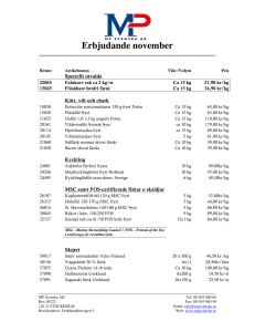 Erbjudande november