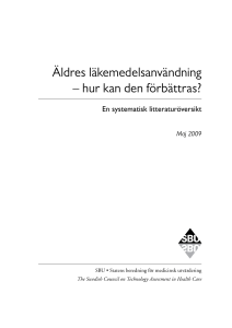 Äldres läkemedelsanvändning – hur kan den förbättras?