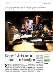 De ger flyktingarna kontakt med familjen