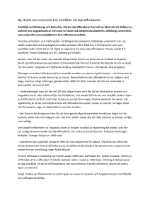 Ny studie om cancerrisk hos anställda vid oljeraffinaderier