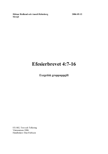 Efesierbrevet 4:7-16