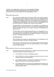 tjänste- och arbetskollektivavtal om ekonomisk förmån som